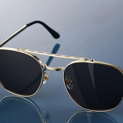 Lucent Titanium Square Sunglasses