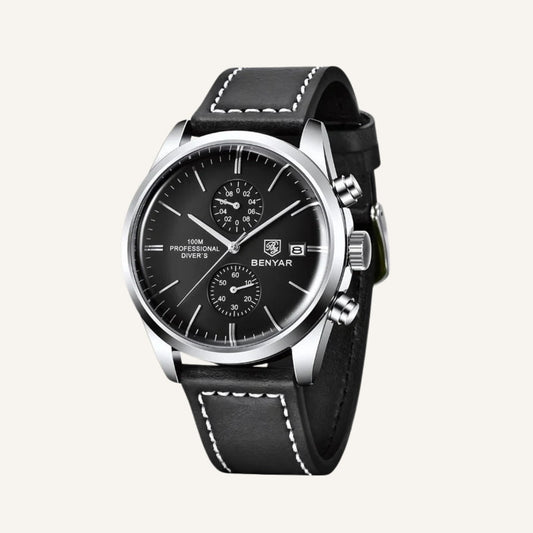 Benyar Men's Leather Watch