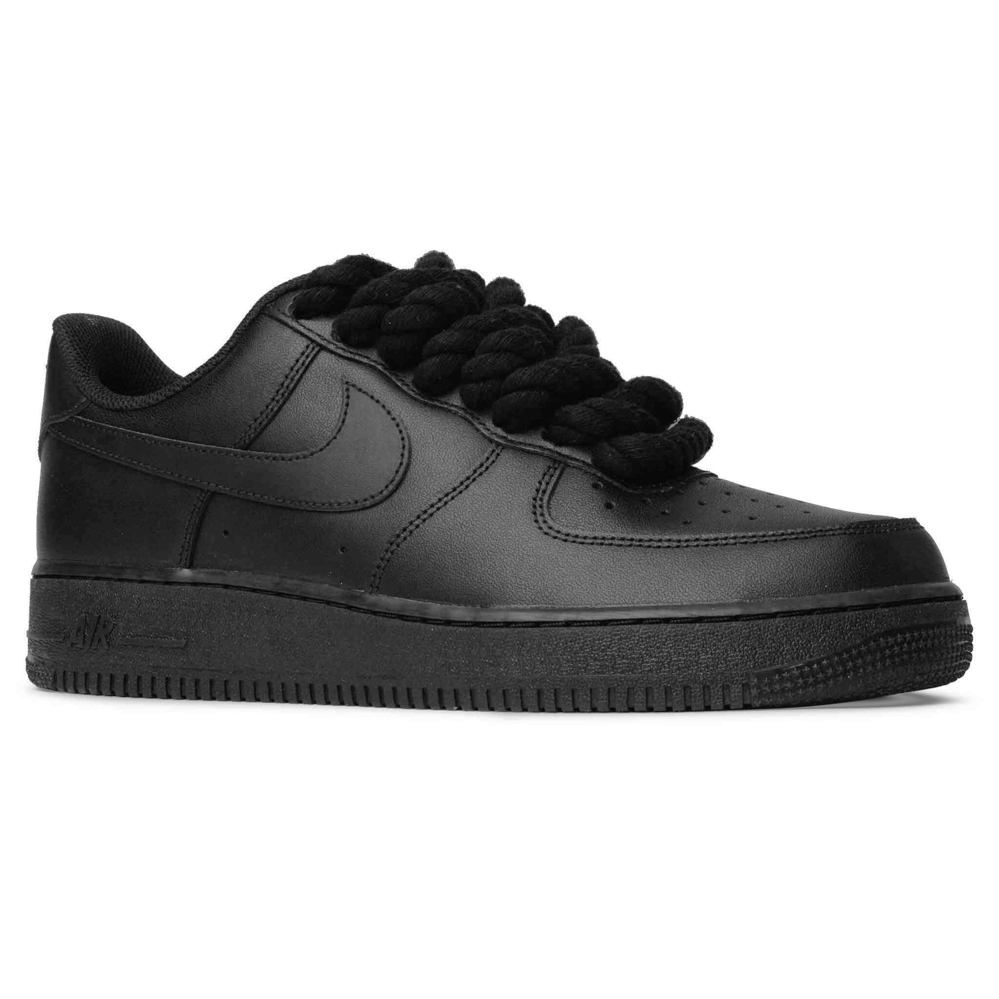 Air Force 1 Low Rope Lace Black