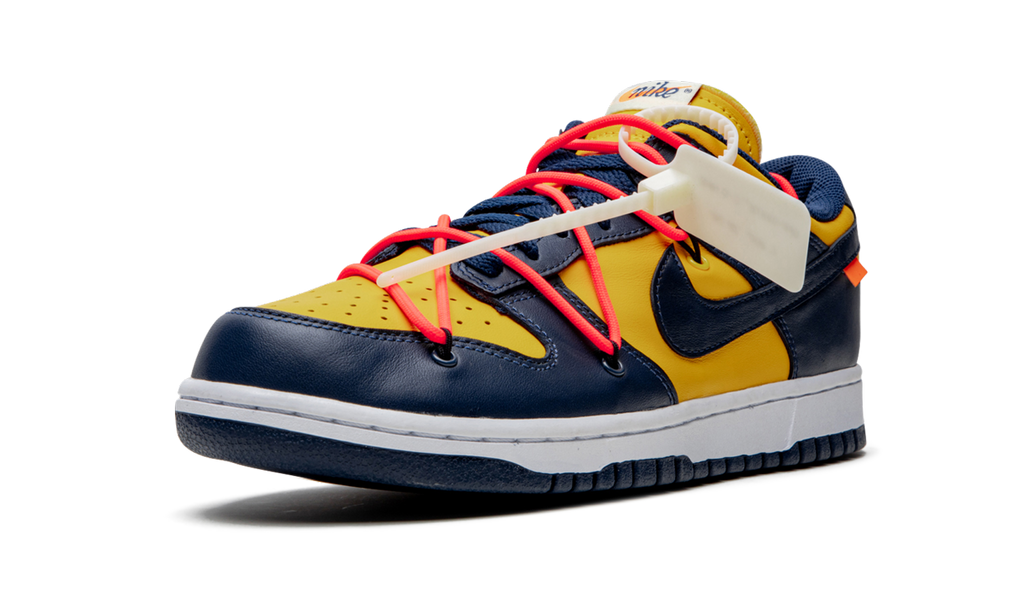 Dunk Low Off White University Gold Mindnight Navy