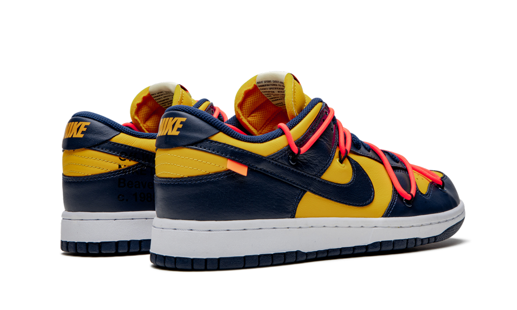 Dunk Low Off White University Gold Mindnight Navy
